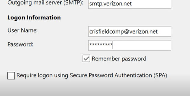 A Guide About Verizon Email SMTP, IMAP and POP3 Server Settings 7