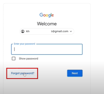 forgot password