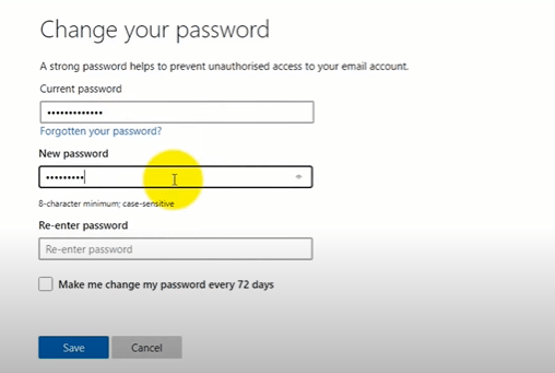 verify password